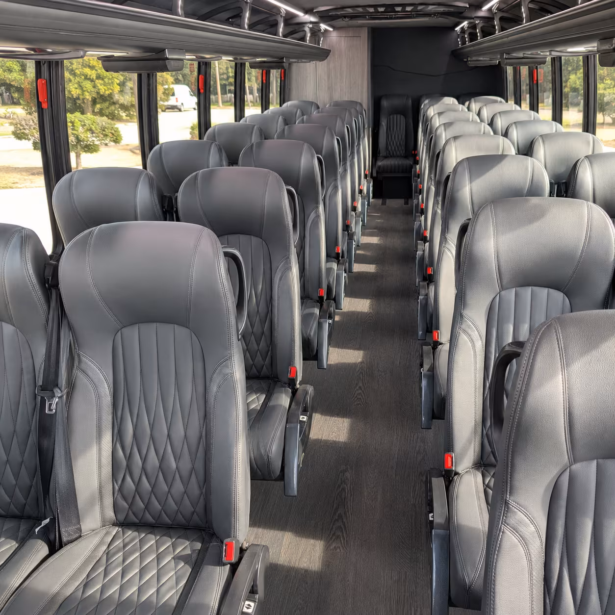 tustin 25 passenger minibus inside