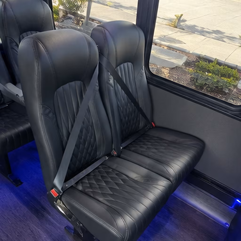 tustin 25 passenger minibus interior