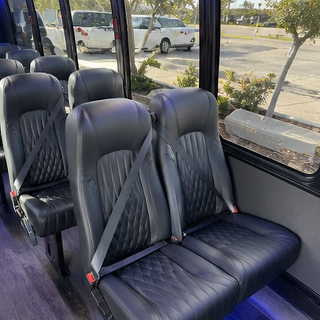 tustin 35 passenger minibus interior