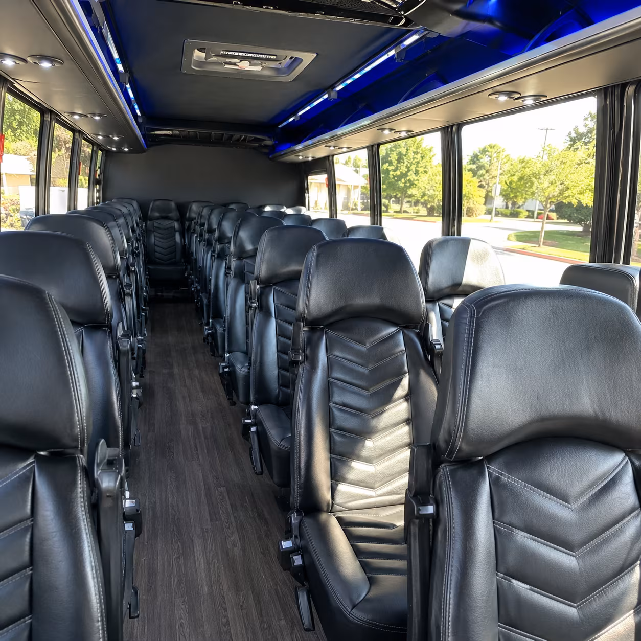tustin concert transportation onboard seating