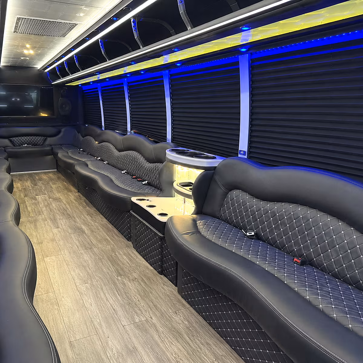 tustin party bus interior