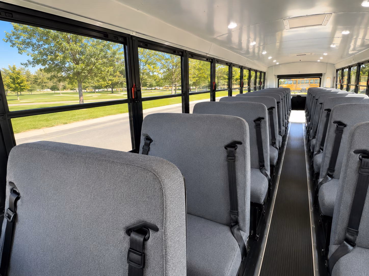 tustin school bus inside