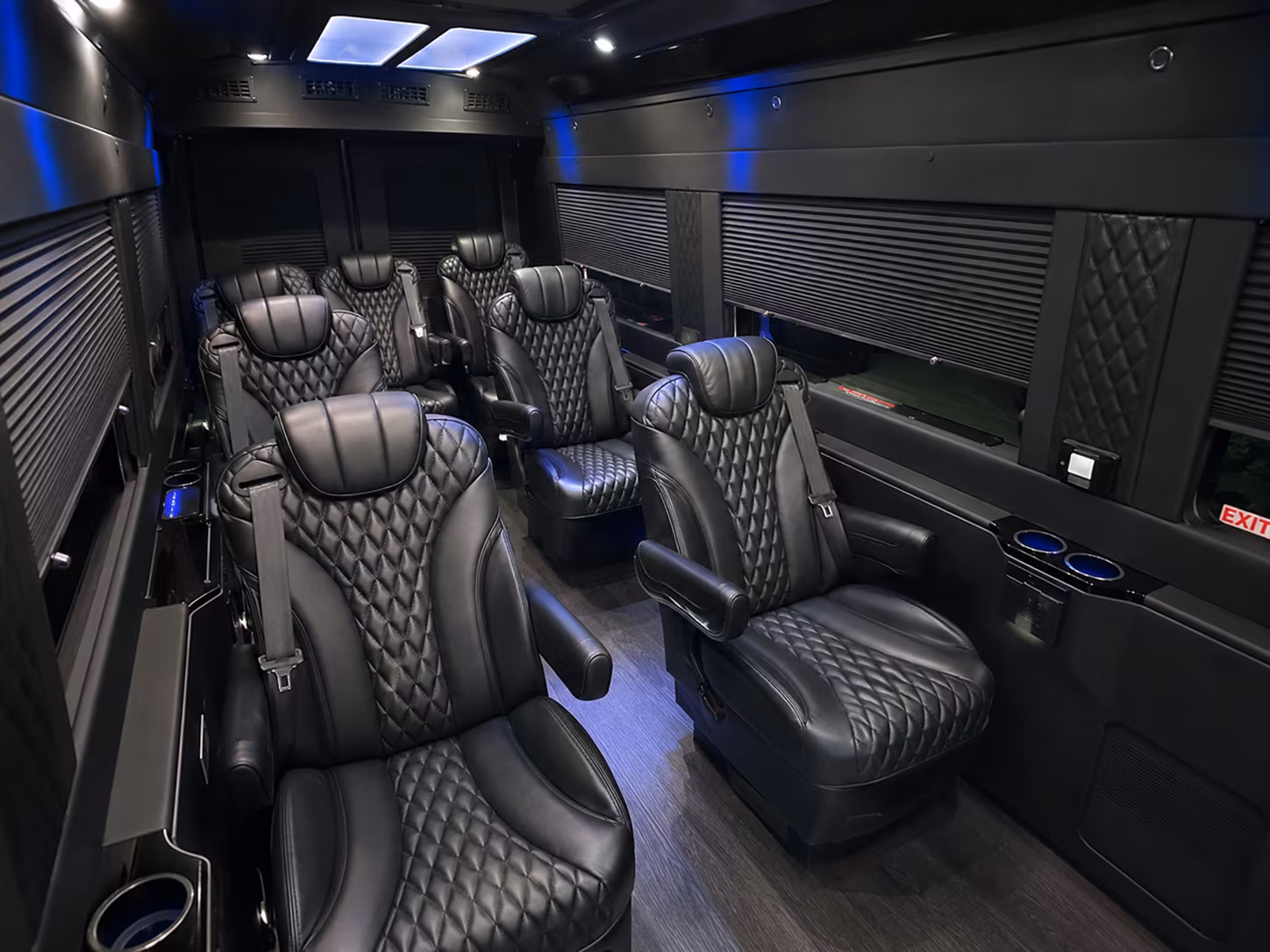 tustin sprinter van with driver inside