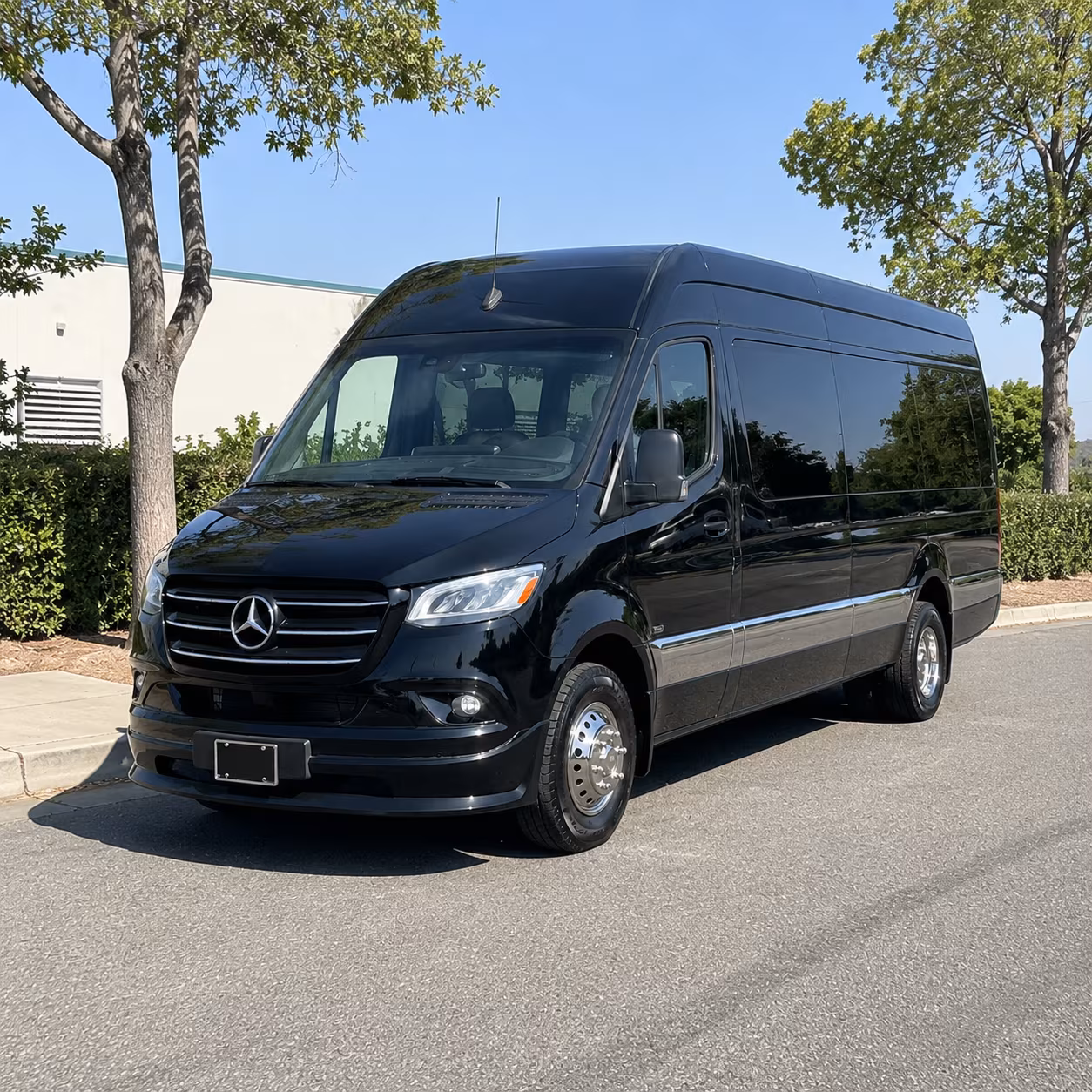 tustin sprinter van with driver